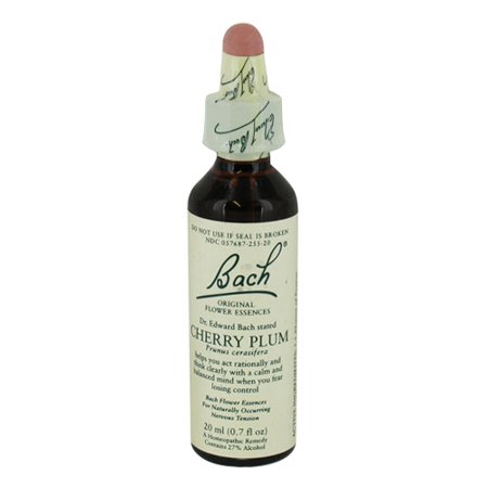 Bach Original Flower Essences For Nervous Tension, Cherry Plum 0.7 Oz, 6 Pack