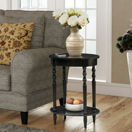 HomeStock Rustic Refinement Oval End Table