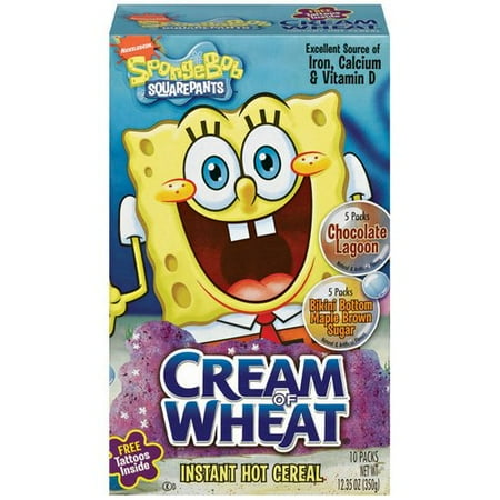 Cream Of Wheat: Instant SpongeBob SquarePants 12.35 Oz Hot Cereal, 10 ct