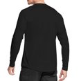 thumbnail image 2 of WELIGU Men's Long Sleeve Shirts Lightweight UPF 50+ T-Shirts Fishing Black Size Male Xxxxl, 2 of 6