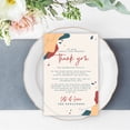thumbnail image 2 of Koyal Wholesale Abstract Terracotta Wedding Thank You Place Setting Cards for Table Reception, Dinner Plates, 56-Pack, 2 of 5