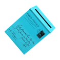 thumbnail image 4 of bedienty Boîte aux Lettres Murale Rétro pour Porte d'Entrée Extérieur Maison Bureau Bleu Argenté, 4 of 6