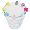 thumbnail image 1 of Marcador de taza para beber, marcador de bebida de silicona en forma de C, barras para fiestas, reuniones familiares, hogar Etiqueta de copa Spptty uso diario del hogar, 1 of 7