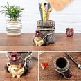 thumbnail image 3 of porte-stylo De Bureau Mignon Hrisson (chapeau Rouge), Porte-brosse Dents En Rsine Organisateur De Bureau Conteneur Papeterie Salle De Rangement D, 3 of 5