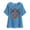 Blue Tops for Summer_z, variant on jtjvou Women's Summer Floral Shirts Round Neck Pullover Plus Size Trendy Fashion Short Sleeve Tees Going out Tops for Teen Blue,XXL