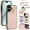 Rosegold, variant on Allytechgroup PU Leather Phone Case for Apple iPhone 16e, Crossbody Shoulder StrapShockproof Wallet Case with Card Holder, Crossbody Shoulder Strap, Stand Feature & Magnetic Closure,Black