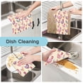 thumbnail image 2 of Cute Chicken Print Kitchen Kitchen Cloth Dish Towels for Drying Washing Absorbent Dish Rags Reusable soft kitchen dishcloth set 6 Pack, 2 of 9