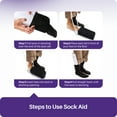 thumbnail image 5 of KEKOY 4.6inch Extra Wide Sock Helper with Foam Handles,Sock Aid Device for Seniors, Sock Aid Pull On, 5 of 6