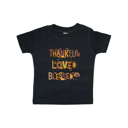 

Inktastic Thankful Loved Blessed Gift Baby Boy or Baby Girl T-Shirt