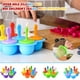 thumbnail image 1 of Xihbxyly Juego de Moldes para Paletas, Antiadherentes y de Fácil Liberación, para Hacer Helados Caseros, Divertidos Postres, Aptos para Congelador, Capacidad de 7 Orificios, 350 Ml, Verde, Azul, Mora, 1 of 2