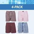 thumbnail image 3 of Badger Smith - Men's Boxer Shorts, Comfortable Cotton Boxers, 100% Cotton Print and Plaid Multicolor Boxers For Men, Multi Pack - 2X-Large, 3 of 13