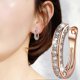 thumbnail image 2 of Pendientes Yuxing Anillo Dorados 1,3 cm, 2 of 5