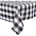 thumbnail image 1 of Black and White Buffalo Plaid Square Tablecloth, Checkered Gingham Buffalo Washable Polyester Tablecloth, 36 x 36 Inch, Home, Kitchen, Outdoor, Buffet Tablecloth, Table Cover, 1 of 7