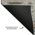 thumbnail image 5 of Addison Rugs Mayfield Premium Machine Washable Transitional Stripes Linen Round Rug, 8' X 8' Machine Washable Transitional Stripes Linen Oversized Sherpa Throw Blanket, 5 of 6