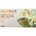 thumbnail image 2 of Clear Touch Food Service Vinyl Gloves Powder Free / Latex Free Pack of 100 Gloves Size M, 2 of 4