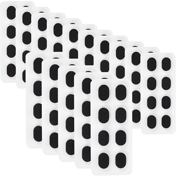 GJX 60 Pairs Glasses Nose Pad Eyeglass Pads Non-skid Nonslip Clip Frames Grips Silicone Sponge