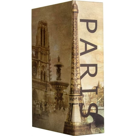 Barska - Paris Book Lock Box with Combination Lock - Beige/Brown