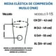 thumbnail image 2 of MEDIA ELÁSTICA DE COMPRESIÓN MEDIO MUSLO (PAR) I15 CH TYNOR Tynor I15 P_CH, 2 of 2