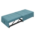 thumbnail image 3 of PARKWELL Upholstered Sofa Beds Chair 4 in 1, Convertible Sleeper Sofa for Living Room, Teal, 3 of 10