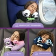 thumbnail image 4 of Cabeau Evolution Kids Travel Neck Pillow with Chin and Head Support, Buttery Soft Fabric, Fun Animal Theme Design, Blue, Puppy, Pack of 1, 4 of 6