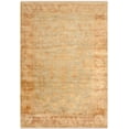 thumbnail image 3 of Oushak Light Blue/Brown Medium Rectangle Rug-Color:Soft Green/Rust,Shape:Medium Rectangle,Size:6' x 9', 3 of 4