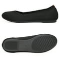 thumbnail image 3 of Flatgios Women's Ballet Flats Knitted Round Toe Flat Women's Walking Shoes Comfortable Casual Shoes Black-9.5, 3 of 5