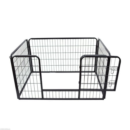 Parc En Metal Pour Chien Exercice Pour Chat 49 2 Pouces X 31 5 Pouces X 27 6 Pouces Noir Walmart Canada