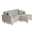 thumbnail image 3 of Sala Modular Sofá Cama Reversible De Lino Gris Claro Modelo Mykolo, 3 of 9
