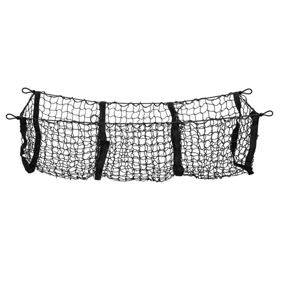 3 Trunk Organizer Storage Heavy Duty Net for Car, SUV, Pickup Truck Bed Mesh Storage Container, 43x12x12 Inch