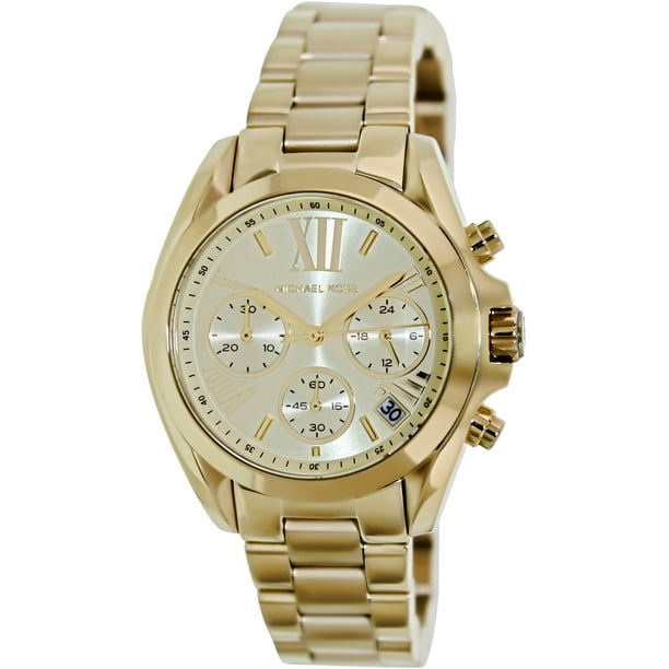 Michael Kors Women's Bradshaw Chronograph Gold-Tone Watch MK5798 -  