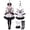 White, variant on Joyfy Womens Clown Costume, Cream White Clown Dress with Headband Outfits, Halloween Scary Jester Costume for Adults Halloween Dress up Fancy Dress Cosplay Party