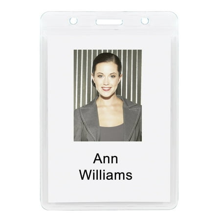 UPC: 0735854749712 | Office Depot Plastic Badge Holders  2 1/2in. x 3 1/4in.  Vertical  Pack Of 12  67820