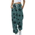 thumbnail image 2 of Runfenguu Baseball Pants, Lightweight Sweatpants Women Women Fashion Non Positioning Printed Elastic Waist Drawstring Leg Tight Pants, 2 of 5
