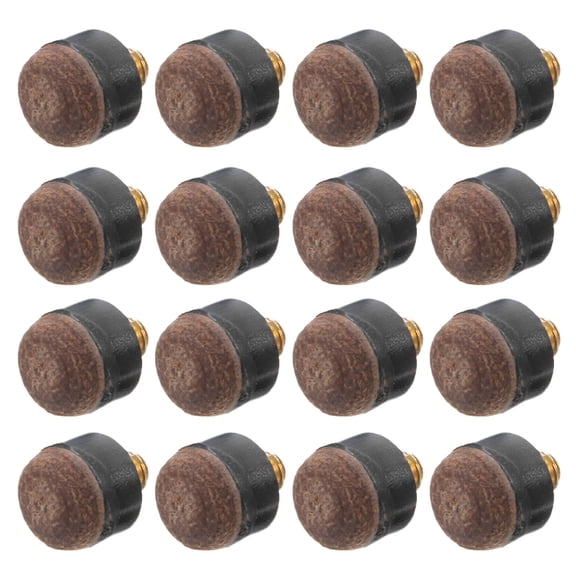 SEWCHICS 25-Pack Screw-On Billiard Cue Tips Replacement Pool Snooker Accessories with Easy Installation for Cue Sticks
