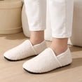 thumbnail image 5 of Knivor Cozy Slippers for Women with Hook Loop Warm Fuzzy Slippers Sock Shoes Ultra-Light House Slippers with Mute Anti-Slip Sole for Indoor Bedroom/Yoga, 5 of 8