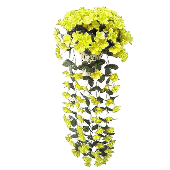 RKZDSR Artificial Chlorophytum Bouquet - UV-Blocking Fence Screen with 190 Silk Flowers for Indoor/Outdoor Decor - 27.56 Inch Wide Garden Hedge Panel for Balcony, Wall & Wedding