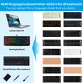 thumbnail image 3 of Ukrainian Keyboard Stickers[5 in 1],Ukraine Keyboard Sticker with White Letter/Black Background,Matte Vinyl Russian Belarus Keyboard Sticker for Computer Laptop Notebook Desktop, 3 of 5