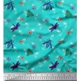 thumbnail image 1 of Soimoi Cotton Jersey Fabric Floral,Moth & Dragonfly Insects Print Fabric by The Yard 58 Inch Wide, 1 of 1