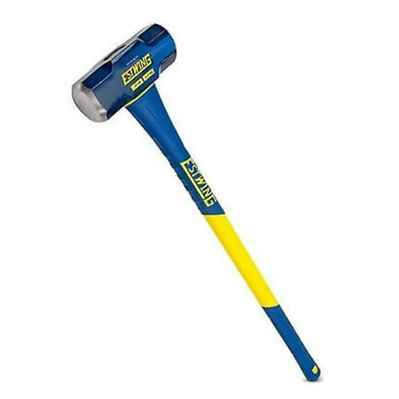 ZJINJIN 12 Pound Head Hard Face Sledge Hammer with 36 Inch Fiberglass Handle