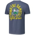 thumbnail image 3 of Men's Navy Notre Dame Fighting Irish Comfort Colors Mascot Overlay T-Shirt, 3 of 3