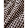 thumbnail image 5 of Women's Plaid Button Front Vest with Quilted Detail Stand Collar Sleeveless Top for Fall Winter Daily Wear, 5 of 7