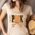 thumbnail image 4 of Spooky Bow Halloween Orange Letter Graphic T-Shirt, Navy, Size XL, 4 of 6