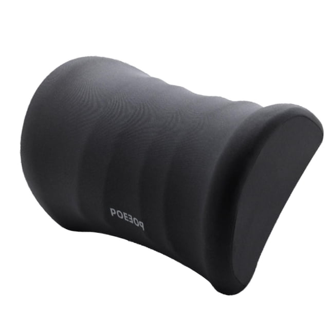 Almohada genérica para almohada de almohada automática de cuello de automóvil suave espuma de memoria de cabeza liviana para automóvil para viajar en Negro