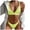 Green, variant on Women's Bikini Set Solid Color Two Piece Casual Sexy Swimsuit Fashion Beachwear for Vacation Pool Party,Army Green,L
