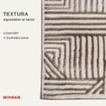 thumbnail image 4 of Alfombra para Sala Estilo Moderno | Alfombras Para Recamara color Beige & Marrón | Decoración Hogar Moderno | Versátil y Facil de Lavar | Tapetes para Sala de Pelo Corto Sintetico | 133X190 cm, 4 of 6