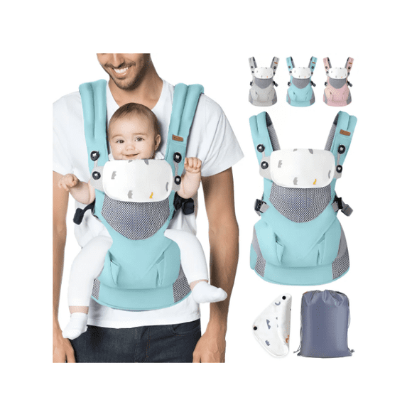 Cangurera Ergonómica Bebé color azul