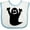 White and Blue, variant on Inktastic Happy Halloween Cute Ghost Boys or Girls Baby Bib