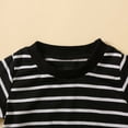 thumbnail image 4 of Utoimkio Toddler Baby Boys Summer Clothes Short Sleeve Striped Print T-Shirt Tops+Short Pants Two Piece Summer Outfit Set, 4 of 9