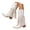 White, variant on YLYL Women Fringe Tassel Knee High Boots Snip Toe Chunky Heels Pull on Cowboy Cowgirl Western Boots