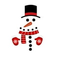 thumbnail image 1 of Christmas Door Sticker Decorations Snowman Design For Window Door Refrigerator Made Of Pvc Material Removable And Reusable For Holiday Festivities 1Pc, 1 of 7